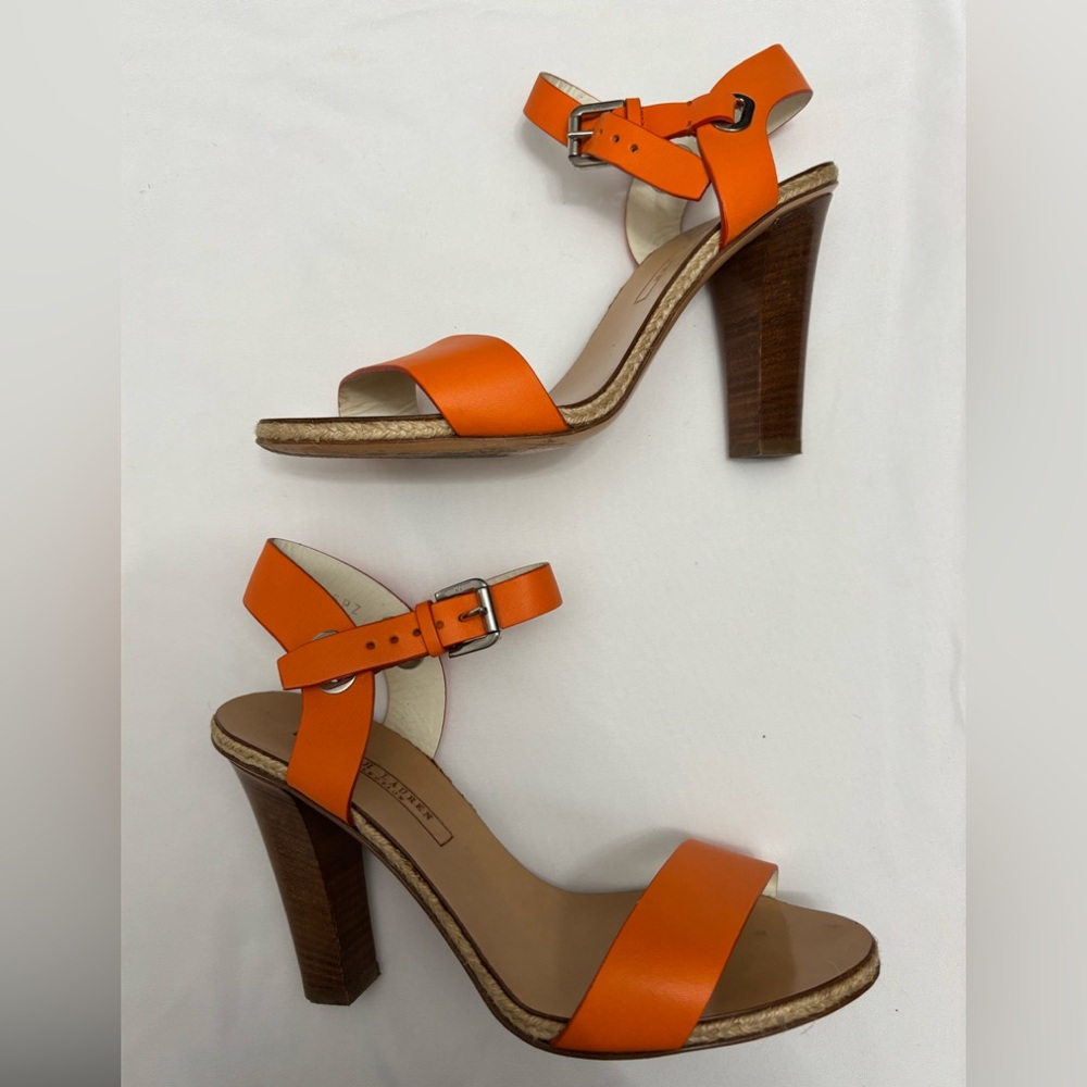 Ralph Lauren Collection Leather and Espadrille Heed